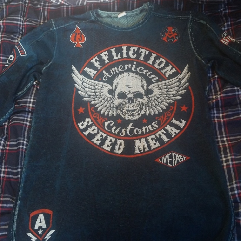 Affliction long sleeve shirt